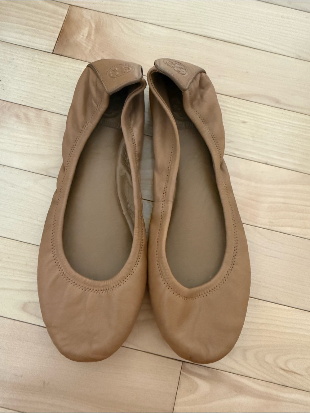 Tory Burch Tan Eddie Ballet Flat